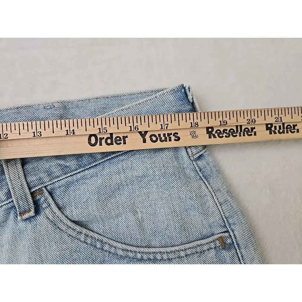 Wrangler Vtg 90s Light Wash Denim Shorts Mens Sz 36 Dad Grandpa Jorts Workwear